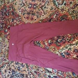 Athleta yoga pants size M red